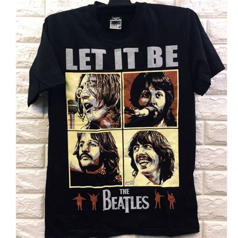 Jual Kaos Rock Band Beatles Kemeja Lengan Pendek Kasual Shopee Indonesia