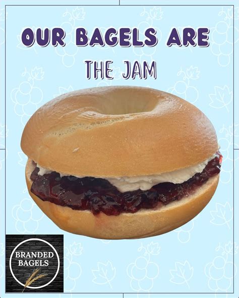 Branded - Our bagels are the jam!🍇🥯 Did you know we also offer spreads
