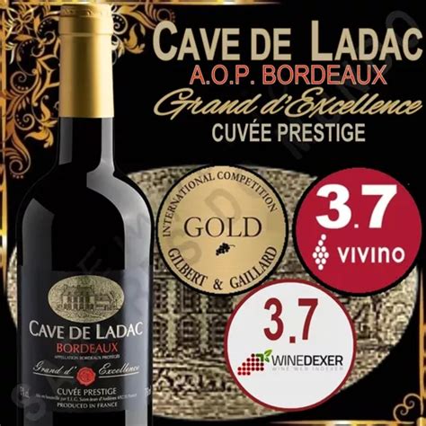 Vinho Franc S Cave De Ladac Bordeaux Rouge Premiado