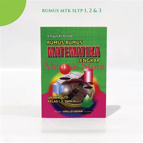 Buku Rumus Matematika Smp Rumus Mtk Smp Kelas Lengkap Dan