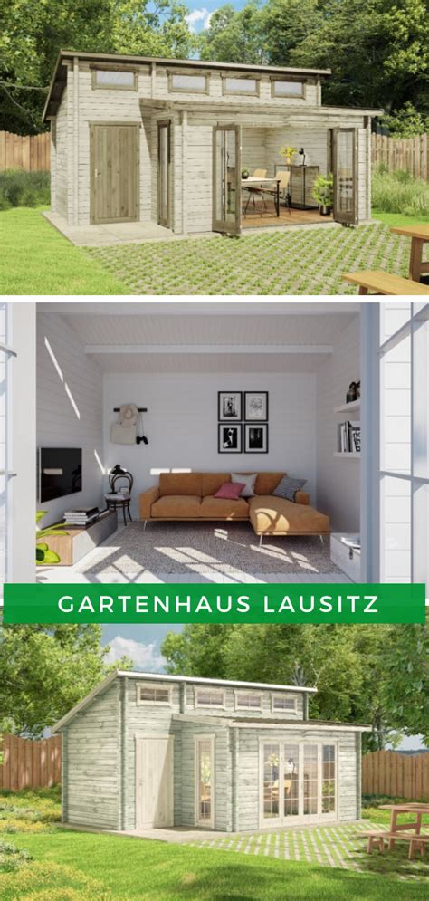 Gartenhaus Lausitz Iso Mit Faltt R Anbau Gartenhaus Pultdach Anbau