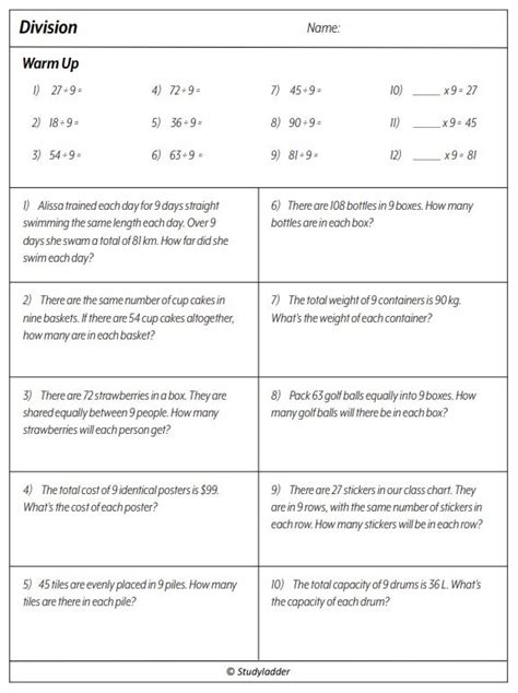 Dividing By 9 Problem Solving Studyladder Interactive Learning Games