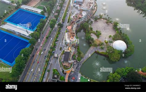 Aerial View Of Senayan Park Mall Jakarta In The Afternoon Jakarta