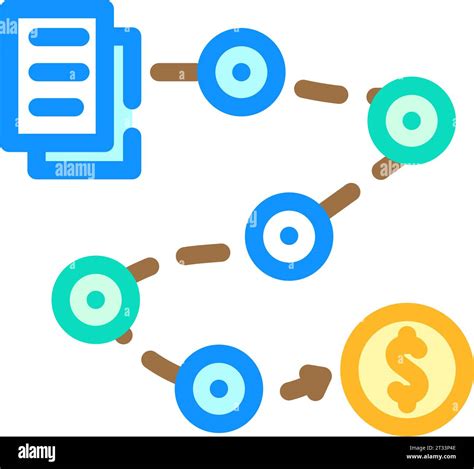 Payroll Processing Color Icon Vector Illustration Stock Vector Image