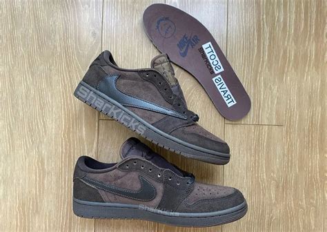 The Travis Scott X Air Jordan 1 Retro Low Og Velvet Brown Releases