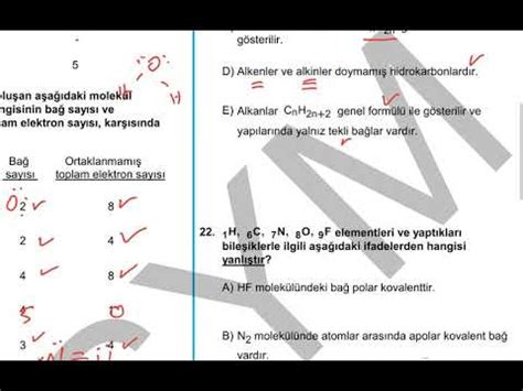 2015 YGS Kimya Soru ve Çözümleri 1 YouTube