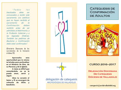 Delegaci N Diocesana De Catequesis De Valladolid Tr Ptico Catequesis