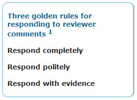 Peer Reviewer Comments How To Respond To Comments By Peer Reviewers