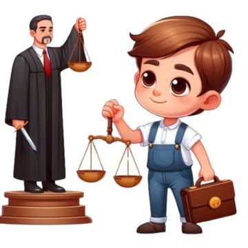 3d Male Lawyer Cartoon Illustration Smiling Attorney With Gavel And