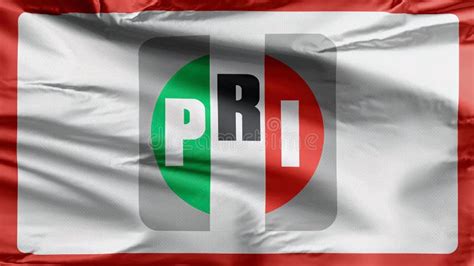 Partido Revolucionario Institucional De Bandera De Pri Un Partido