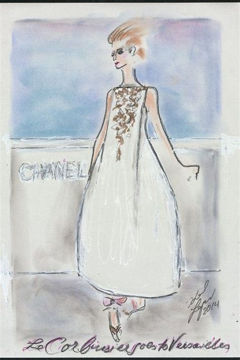 Karl Lagerfeld S Sketch The Fall Couture Collection For Chanel