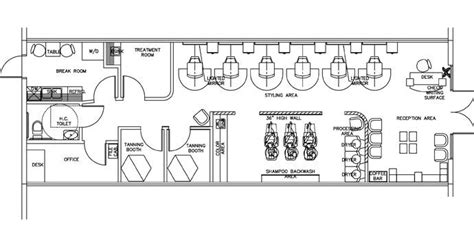 Beauty Salon Floor Plan Design Layout Sq Ft