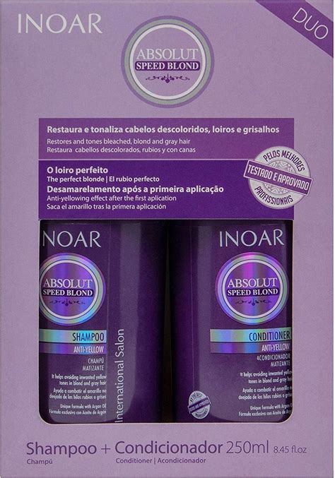 Inoar Absolut Speed Blond Shampoo Conditioner 2x250ml Bol