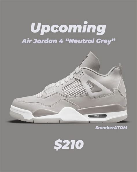 Air Jordan 4 Neutral Grey Sneakers