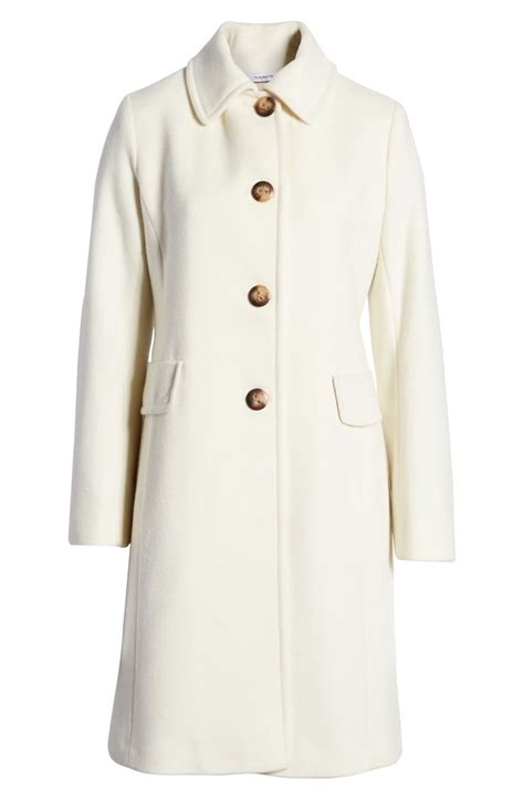 Fleurette Single Breasted Wool Reefer Coat Nordstrom Coat Clothes