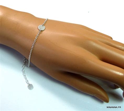 Bracelet Argent Massif Personnalis Ninanina