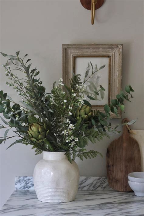 Faux Artichoke Arrangement Premium The Suffolk Nest