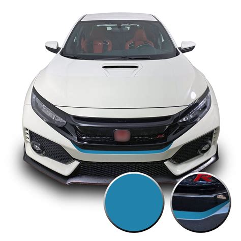 Front Bumper Fangs Accent Vinyl Wrap Compatible With Honda Civic Sedan