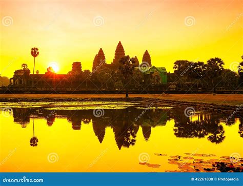 Angkor Wat Sunrise At Siem Reap Cambodia Stock Photo Image Of