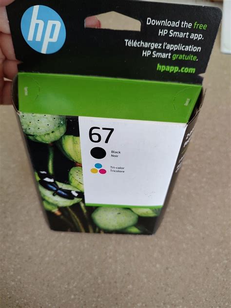 Hp 67 Tri Color Original Ink Cartridge3ym58an Ebay