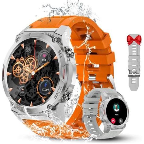 Montre Connect E Homme Militaire Ecran Tactile Hd Montre