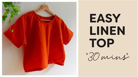 DIY Boxy Linen Top Super Easy Beginner Friendly Sewing Tutorial