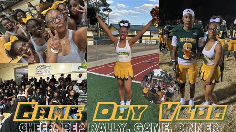 GAME DAY VLOG FIRST HOME FOOTBALL GAME Grwm Cheer Pep Rally