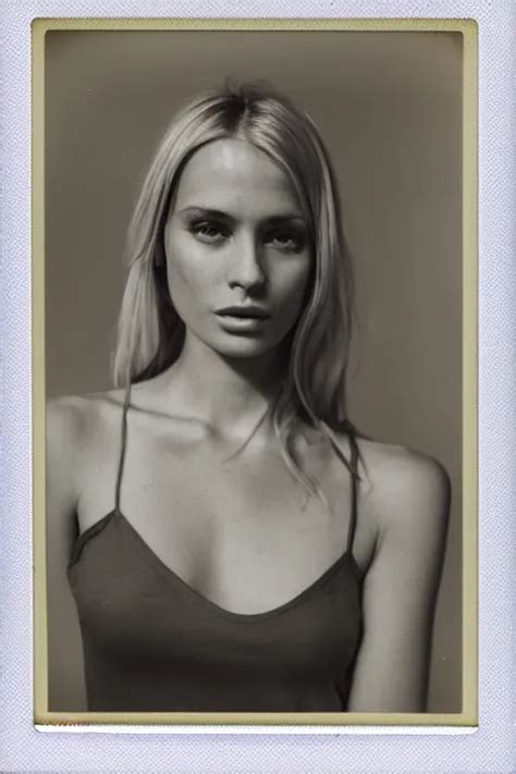Photograph Of A Polaroid Of A Olive Skinned Blonde Stable Diffusion