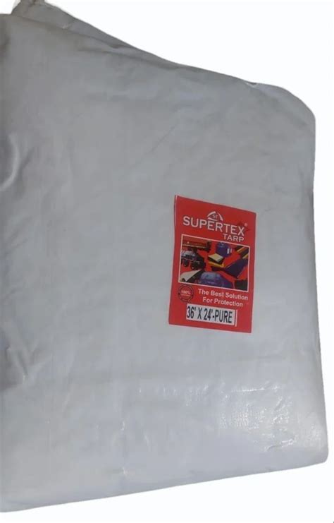 Waterproof Hdpe Supertex Tarp White Natural O Filler Tarpaulin Size