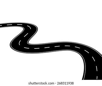 Winding Path Clipart Black And White