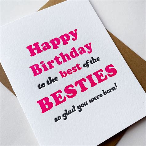 Bestie Birthday Card Urban General Store