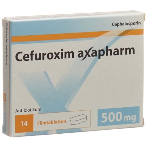 Cefuroxime Axapharm Filmtabl Mg Blist Stk Online Bestellen