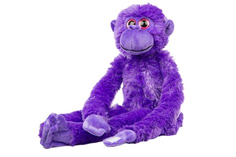 Hanging Plush Purple Monkey