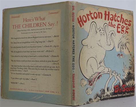 Horton Hatches The Egg Book Cover