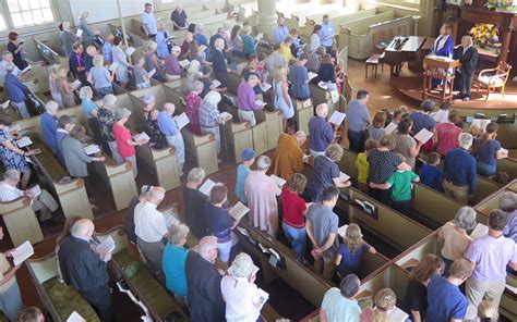 Congregation singing 2018 crop - First Unitarian Church of Providence