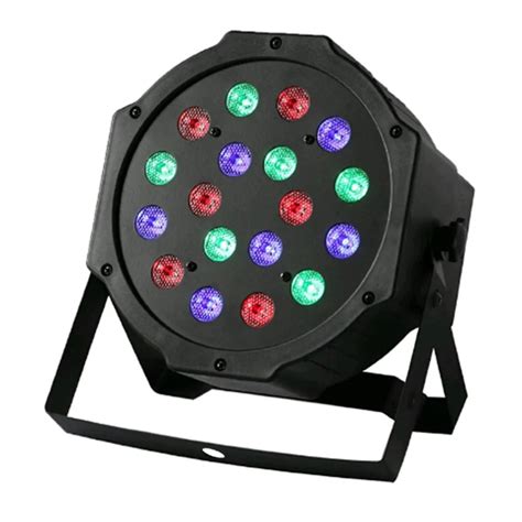 Professional Led Stage Lights 18 Led Rgb Par Dmx Stage Lighting Effect Dmx512 Master Slave Flat