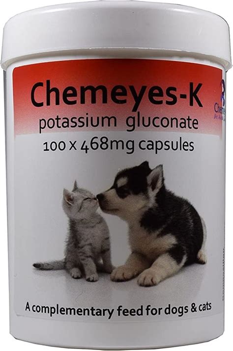 Chemeyes K Potassium Gluconate Supplement For Dogs And Cats Swallow