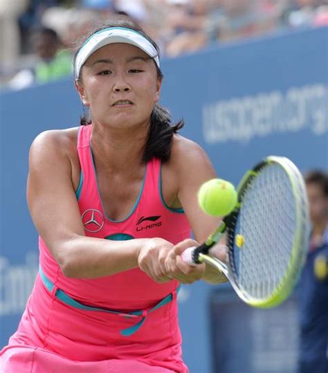 全米オープン女子シングルス準決勝：中国の女子テニス選手、彭帥さん 写真特集：時事ドットコム