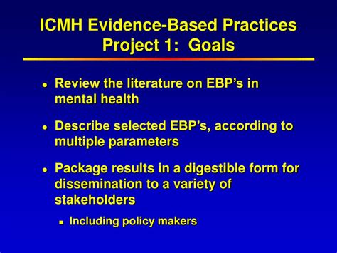 Ppt Update On Evidence Based Practices In Iowas Public Mental Health