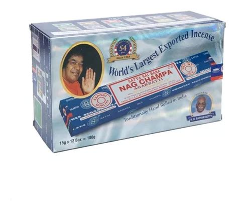 Incenso Original Nag Champa Satya Sai Baba Cx De Gr