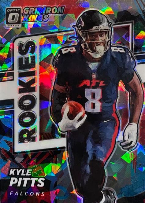 Kyle Pitts 2021 Optic Rgk 9 Rookie Gridiron Kings Ice 15 Psa 10