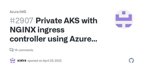 Private Aks With Nginx Ingress Controller Using Azure Internal Load