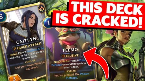 The Strongest Teemo Deck Yet Caitlyn Teemo Legends Of Runeterra