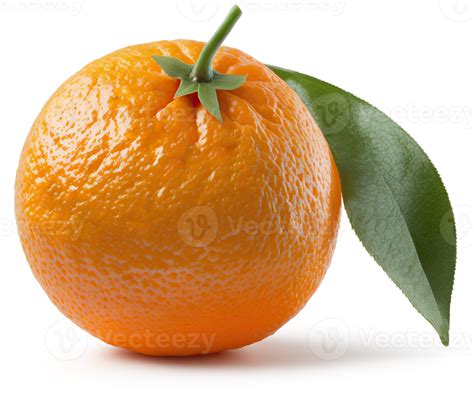 Orange Fruit With Leaves Transparent Background 22787360 PNG