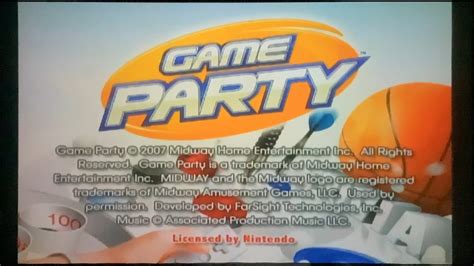 Game Party (Wii) - YouTube