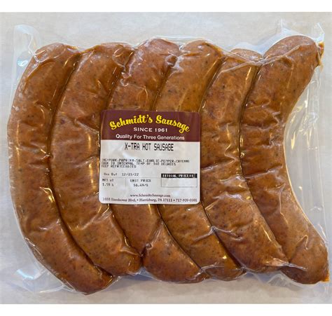 Extra Hot Smoked Sausage Schmidts Sausage Shop