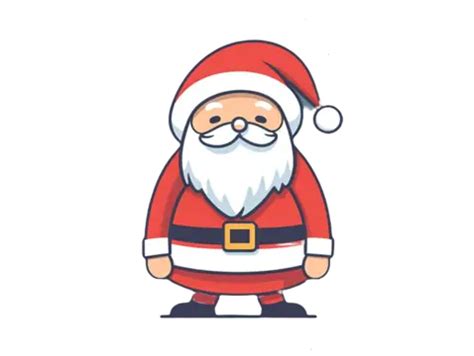 Santa Sledge White Transparent Cartoon Cute Hand Drawn Santa Claus