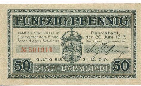 Deutschland Deutsches Reich Pfennig Notgeldschein Notgeld