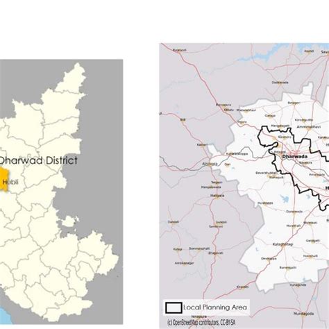 Location of Hubli-Dharwad. Source: Wikimedia Commons, (2020), Source ...