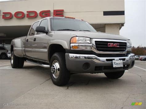 2003 Pewter Metallic Gmc Sierra 3500 Sle Crew Cab 4x4 Dually 40302607